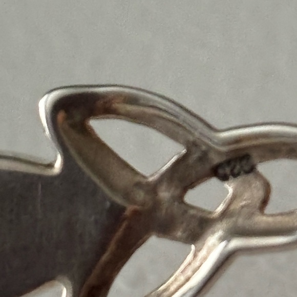 925 Sterling Silver Irish/Celtic Knot Black Onyx Hook closure BANGLE/BRACELET - Picture 6 of 10